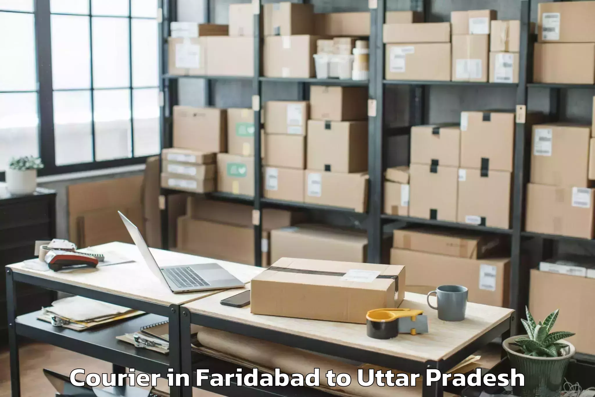 Easy Faridabad to Chandausi Courier Booking